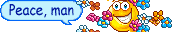 Peace 3 Down Emoticons